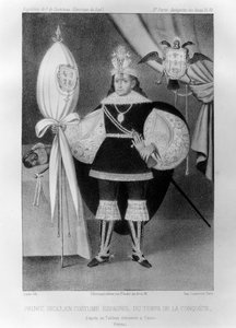 Inkaprins, i spansk dräkt under tiden för erövringen, 1500-talet 1852