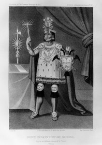 Inkaprins, nationaldräkt, 1852