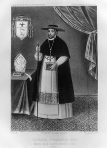 Vincente de Valverde, förste biskop av Cuzco, 1852.