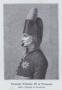 Fredrik Vilhelm III, kung av Preussen (litho)