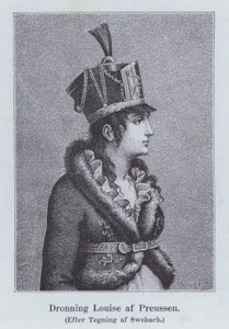 Louise av Mecklenburg-Strelitz, drottningkonsort till kung Fredrik William III av Preussen (litho)