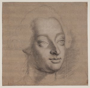 Porträtt av Frederik V. 3/4 Profil