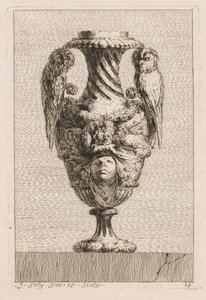 Svit med vaser: Tavla 15, 1746. av Jacques Francois Joseph Saly
