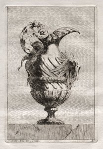 Svit med vaser: Tavla 16, 1746. av Jacques Francois Joseph Saly