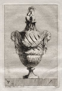 Svit med vaser: Tavla 21, 1746. av Jacques Francois Joseph Saly