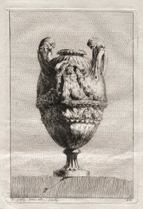 Svit med vaser: Tavla 27, 1746. av Jacques Francois Joseph Saly