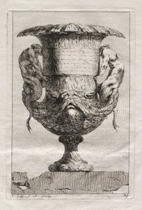 Svit med vaser: Tavla 29, 1746. av Jacques Francois Joseph Saly
