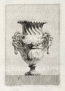 Svit med vaser: Tavla 2, 1746. av Jacques Francois Joseph Saly