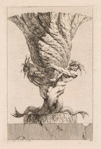 Svit med vaser: Tavla 30, 1746. av Jacques Francois Joseph Saly
