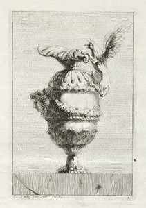 Svit med vaser: Tavla 3, 1746. av Jacques Francois Joseph Saly