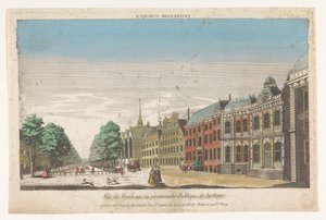 Utsikt över Lange Voorhout i Haag Promenade publique (titel på objekt)