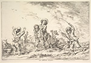 Leapfrog, mitten till slutet av 1700-talet. av Jacques Gabriel Huquier