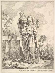 Den goda modern, 1700-talet. av Jacques Gabriel Huquier