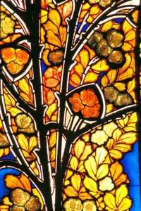 Nancy (avdelning 54), Art Nouveau, Hotel Bergeret, Målat glas av Jacques Gruber (1870-1936) "" rosor & måsar""