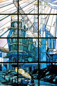 Nancy (avdelning 54), Art Nouveau, Glasmålningar av Jacques Gruber (1870-1936), vid sätet för Pont a Mousson, av. de la befrielse