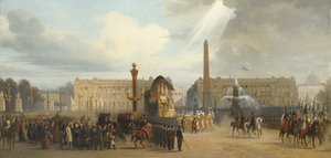 Napoleons begravningsvagn korsar Place de la Concorde, 15 december 1840, 1844