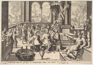 Allegori om regeringen för en barnslig kung, 1588. av Jacques II de Gheyn