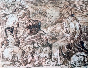 Hippokrates och Demokritos, c1584-1629