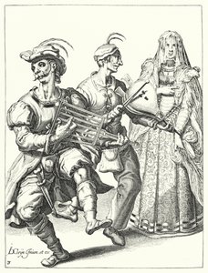 Maskerad (gravyr) av Jacques II de Gheyn