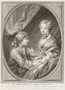 Av tre saker kommer du att göra det till en?. 1768 av Jacques Jean Pasquier
