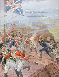 Napoleon (1769-1821) vid belägringen av Toulon, 17 december 1793, illustration från 