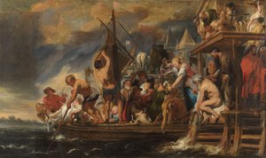 En färja avgår när St Peter hittar ett mynt i munnen på en fisk