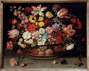 Fruktkorg Målning av Jacques Linard (1600-1645)