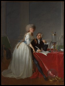 Antoine Laurent Lavoisier (1743-1794) och Marie Anne Lavoisier (Marie Anne Pierrette Paulze, 1758-1836) av Jacques Louis David