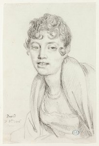 Byst av Angelique Mongez av Jacques Louis David