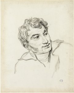 Byst av en man, huvudet vänt åt höger av Jacques Louis David