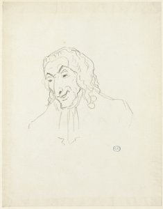 Byst av en man med en Jabot av Jacques Louis David