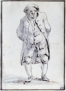 Tecknad film av Honore Gabriel (Honore-Gabriel) Riqueti, greve av Mirabeau (1749-1791) den Ain. Teckning av Jacques Louis David (1748-1825) 1700-talet. Dämpa. 0,17x0,12 m. Paris, Louvren av Jacques Louis David