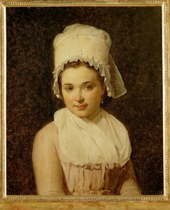 Catherine-Marie-Jeanne Tallard, hustru till Francois Lamy, borgmästare i Sougere/Yonne ... av Jacques Louis David