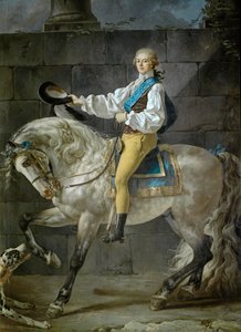 Greve Stanislas Potocki (olja på duk) av Jacques Louis David