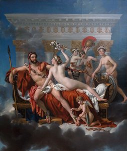 Franska: Mars désarmé par Vénus Mars som avväpnas av Venus av Jacques Louis David