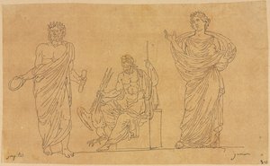 Gudar och gudinna av Jacques Louis David