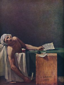 Marat assassiné, Marats död, 1793, 1937.
