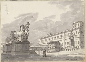 Monte Cavallo, med hästtämjarna av Jacques Louis David