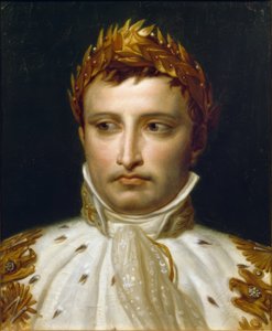 Napoleon I i kröningsregalier av Jacques Louis David