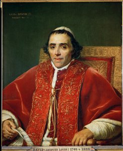 Påve Pius VII... av Jacques Louis David