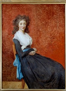 Porträtt av Madame Charles Louis Trudaine (1769-1802) Målning av Jacques Louis David (1748-1825) Sön. 1,30 x 0,98 m av Jacques Louis David