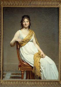 Porträtt av Madame Raymond Verninac (1780-1827) Syster till Eugene Delacroix Målning av Jacques Louis David (1748-1825) 1799 Sön. 1,45 x 1,12 m. Musee du Louvre, Paris - Porträtt av Madame Raymond de Verninac (1780-1827), syster till Eugene Delacroix. Pain av Jacques Louis David