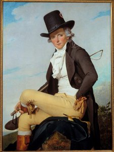 Porträtt av Pierre Seriziat (1757-1847) stilig bror till konstnären Målning av Jacques Louis David (1748-1825) 1795, olja på trä, Dim. 1,29x0,95 m - Porträtt av Pierre Seriziat (1757-1847), konstnärens svåger. Målning av Jacques Louis David ( av Jacques Louis David