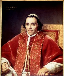 Porträtt av Pius VII (1742 - 1823) av David. 1805. Museet i Versailles av Jacques Louis David