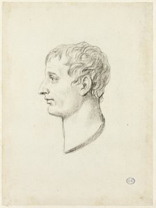 Profil av Napoleon av Jacques Louis David