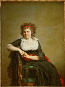 Robertine Tourteau, markisinnan av Orvilliers... av Jacques Louis David