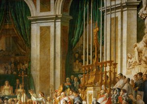 Kröningen av Napoleon i Notre-Dame ... av Jacques Louis David