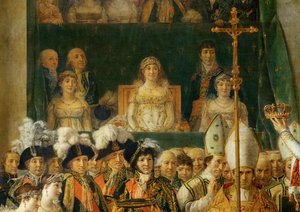 Kröningen av Napoleon i Notre-Dame ... av Jacques Louis David