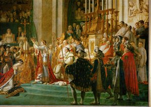Kröningen av Napoleon i Notre-Dame ... av Jacques Louis David
