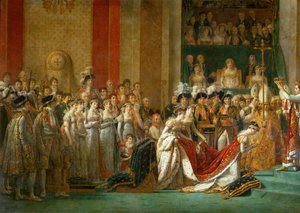 Kröningen av Napoleon i Notre-Dame ... av Jacques Louis David